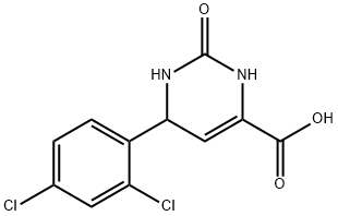 6-(2,4-DICHLOROPHENYL)-2-OXO-1,2,3,6-TETRAHYDRO-4-PYRIMIDINECARBOXYLIC ACID Struktur