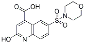 2-HYDROXY-6-(MORPHOLINE-4-SULFONYL)-QUINOLINE-4-CARBOXYLIC ACID Struktur