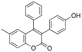 3-(4'-HYDROXYPHENYL)-6-METHYL-4-PHENYLCOUMARIN Struktur