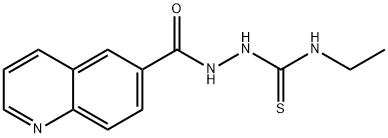 N-ETHYL-2-(6-QUINOLINYLCARBONYL)-1-HYDRAZINECARBOTHIOAMIDE Struktur