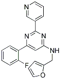 6-(2-FLUOROPHENYL)-N-(2-FURYLMETHYL)-2-PYRIDIN-3-YLPYRIMIDIN-4-AMINE Struktur