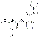 N-(PYRROLIDIN-1-YL)-2-[(4,6-DIMETHOXYPYRIMIDIN-2-YL)OXY]BENZAMIDE Struktur