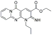 ETHYL 2-IMINO-5-OXO-1-PROPYL-1,5-DIHYDRO-2H-DIPYRIDO[1,2-A:2',3'-D]PYRIMIDINE-3-CARBOXYLATE Struktur