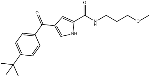 4-[4-(TERT-BUTYL)BENZOYL]-N-(3-METHOXYPROPYL)-1H-PYRROLE-2-CARBOXAMIDE Struktur