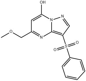 5-(METHOXYMETHYL)-3-(PHENYLSULFONYL)PYRAZOLO[1,5-A]PYRIMIDIN-7-OL Struktur