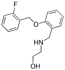 2-((2-((2-FLUOROBENZYL)OXY)BENZYL)AMINO)ETHANOL Struktur