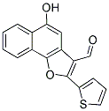 5-HYDROXY-2-(2-THIENYL)NAPHTHO[1,2-B]FURAN-3-CARBALDEHYDE Struktur