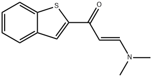 (E)-1-(1-BENZOTHIOPHEN-2-YL)-3-(DIMETHYLAMINO)-2-PROPEN-1-ONE Struktur