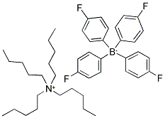 TETRAPENTYLAMMONIUM TETRAKIS(4-FLUOROPHENYL)BORATE Struktur