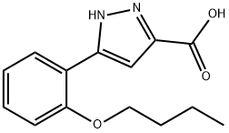 5-(2-BUTOXY-PHENYL)-2H-PYRAZOLE-3-CARBOXYLIC ACID Struktur