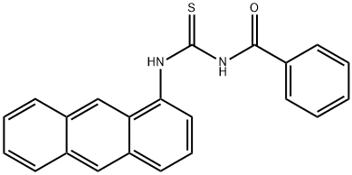 N-(1-ANTHRYL)-N'-BENZOYLTHIOUREA Struktur