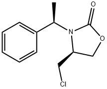 3-[1'(R)-ALPHA-METHYLBENZYL]-4(S)-CHLOROMETHYL-OXAZOLIDIN-2-ONE Struktur