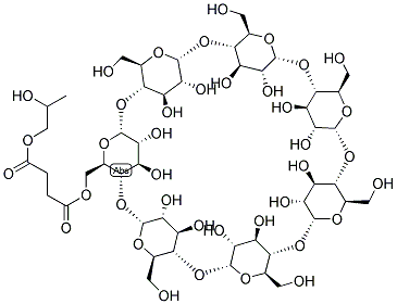 BETA-CYCLODEXTRIN, SUCCINYLATED (2-HYDROXYPROPYL)- Struktur