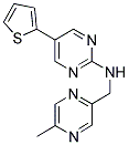 N-[(5-METHYLPYRAZIN-2-YL)METHYL]-5-THIEN-2-YLPYRIMIDIN-2-AMINE Struktur