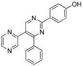 4-[4-PHENYL-5-(PYRAZIN-2-YL)PYRIMIDIN-2-YL]PHENOL Struktur