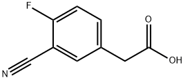 3-CYANO-4-FLUOROPHENYLACETIC ACID Struktur