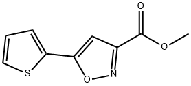 METHYL 5-(2-THIENYL)ISOXAZOLE-3-CARBOXYLATE Struktur