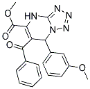 METHYL 6-BENZOYL-7-(3-METHOXYPHENYL)-4,7-DIHYDROTETRAZOLO[1,5-A]PYRIMIDINE-5-CARBOXYLATE Struktur