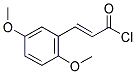 (E)-3-(2,5-DIMETHOXY-PHENYL)-ACRYLOYL CHLORIDE Struktur