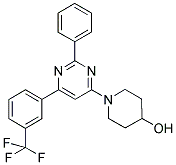 1-(2-PHENYL-6-[3-(TRIFLUOROMETHYL)PHENYL]PYRIMIDIN-4-YL)PIPERIDIN-4-OL