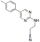 3-([5-(4-METHYLPHENYL)PYRIMIDIN-2-YL]AMINO)PROPANENITRILE Struktur