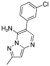 6-(3-CHLOROPHENYL)-2-METHYLPYRAZOLO[1,5-A]PYRIMIDIN-7-AMINE Struktur