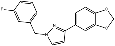 3-(1,3-BENZODIOXOL-5-YL)-1-(3-FLUOROBENZYL)-1H-PYRAZOLE Struktur