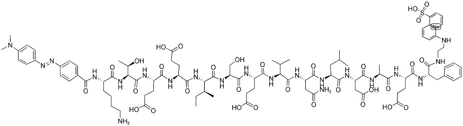 DABCYL-KTEEISEVNLDAEF-EDANS Struktur