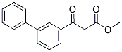 3-BIPHENYL-3-YL-3-OXO-PROPIONIC ACID METHYL ESTER Struktur