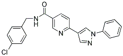 N-(4-CHLOROBENZYL)-6-(1-PHENYL-1H-PYRAZOL-4-YL)NICOTINAMIDE Struktur