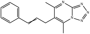 5,7-DIMETHYL-6-[(E)-3-PHENYL-2-PROPENYL][1,2,3,4]TETRAAZOLO[1,5-A]PYRIMIDINE Struktur