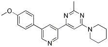 4-[5-(4-METHOXY-PHENYL)-PYRIDIN-3-YL]-2-METHYL-6-PIPERIDIN-1-YL-PYRIMIDINE Struktur