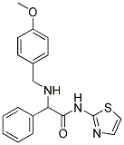 2-[(4-METHOXYBENZYL)AMINO]-2-PHENYL-N-(1,3-THIAZOL-2-YL)ACETAMIDE Struktur