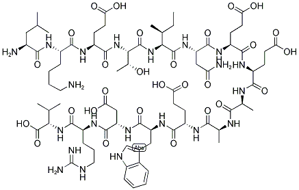 H-LEU-LYS-GLU-THR-ILE-ASN-GLU-GLU-ALA-ALA-GLU-TRP-ASP-ARG-VAL-OH Struktur