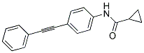 N-[4-(2-PHENYLETHYNYL)PHENYL]CYCLOPROPANECARBOXAMIDE Struktur