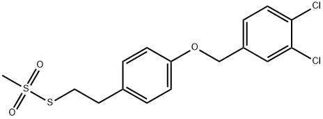 2-[4-(3,4-DICHLOROBENZYLOXY)]PHENYLETHYL METHANETHIOSULFONATE Struktur