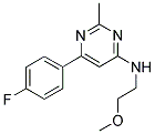 6-(4-FLUOROPHENYL)-N-(2-METHOXYETHYL)-2-METHYLPYRIMIDIN-4-AMINE Struktur