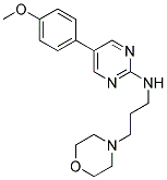 5-(4-METHOXYPHENYL)-N-(3-MORPHOLIN-4-YLPROPYL)PYRIMIDIN-2-AMINE Struktur