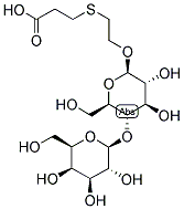 2-(2-CARBOXYETHYLTHIO)-ETHYL, 4-O-(BETA-D-GALACTOPYRANOSYL)-BETA-D-GLUCOPYRANOSIDE Struktur