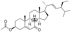 5,22-CHOLESTADIEN-24-BETA-ETHYL-3-BETA-OL-7-ONE ACETATE Struktur