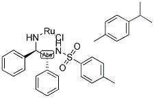 CHLORO[(1R,2R)-N-(P-TOLUENESULFONYL)-1,2-DIPHENYL-1,2-ETHANEDIAMINE] (P-CYMENE)RUTHENIUM(II) Struktur