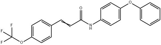 N-(4-PHENOXYPHENYL)-3-[4-(TRIFLUOROMETHOXY)PHENYL]ACRYLAMIDE Struktur