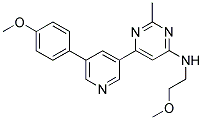 N-(2-METHOXYETHYL)-6-[5-(4-METHOXYPHENYL)PYRIDIN-3-YL]-2-METHYLPYRIMIDIN-4-AMINE