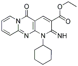 ETHYL 1-CYCLOHEXYL-2-IMINO-5-OXO-1,5-DIHYDRO-2H-DIPYRIDO[1,2-A:2',3'-D]PYRIMIDINE-3-CARBOXYLATE Struktur