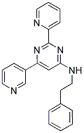 N-(2-PHENYLETHYL)-2-PYRIDIN-2-YL-6-PYRIDIN-3-YLPYRIMIDIN-4-AMINE Struktur