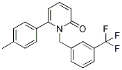 6-(4-METHYLPHENYL)-1-[3-(TRIFLUOROMETHYL)BENZYL]PYRIDIN-2(1H)-ONE Struktur