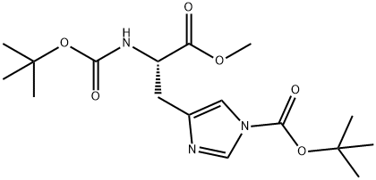 N(ALPHA), N-(IM)-DI-BOC-L-HISTIDINE METHYL ESTER Struktur