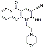 2-IMINO-1-(2-MORPHOLIN-4-YL-ETHYL)-10-OXO-1,10-DIHYDRO-2H-1,9,10A-TRIAZA-ANTHRACENE-3-CARBONITRILE Struktur