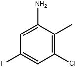 2-AMINO-6-CHLORO-4-FLUOROTOLUENE Struktur