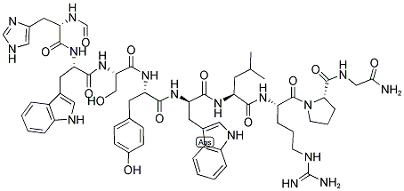 FOR-HIS-TRP-SER-TYR-D-TRP-LEU-ARG-PRO-GLY-NH2 Struktur